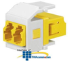 Panduit® Netkey Keyed D Duplex LC Adapter Module with.. - NKHDYLLCZ - TelephoneStuff.com