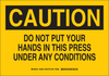 Brady B-302 Polyester Rectangle Yellow Machine & Equipment Sign - 10 in Width x 7 in Height - Laminated - TEXT: CAUTION DO NOT PLAY ON OR AROUND - 85801 - 754476-85801 - R. S. Hughes Company, Inc.