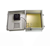 14x12x07 Fiberglass Reinf Polyester FRP Weatherproof Outdoor IP24 NEMA 3R Enclosure, 120 VAC MNT PLT, Solid State Thermostat Fan Gray - TEF141207-10FS - Transtector Systems, Inc.