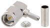 SMA Plug Right Angle 50 Ohm Coax Connector Crimp Attachment for RG174, RG316, RG188, LMR-100 -- MTCN0008 - Image