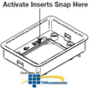 Legrand - Wiremold 880MP Series Nonmetallic Floor Box.. - 880MPA - TelephoneStuff.com