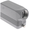 Insulated, Rectangular Hood, size 77.27, 2 Pegs, Side PG21 cable entry - CMO-06L - Mencom Corporation