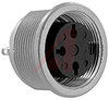 connector,circular din,female panel recept,front mt,3din gold-pltd solder cont - 70013361 - Allied Electronics, Inc.