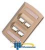 Suttle Single Gang 4 Port Angled Port Faceplate - STAR500AF - TelephoneStuff.com