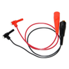Piercing Alligator Clip to Shrouded R/A Banana Socket, 18 AWG PVC Test Lead -- 673P