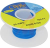 Wire; 100ft 30AWG silver plated copper;blue Kynar insulated - 70176429 - Allied Electronics, Inc.