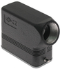 Aggressive, Rectangular Hood, size 49.16, 2 Pegs, Side PG16 cable entry -- CZOW-15L - Image