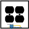Leviton 2-Gang 2-Duplex Midway Size Wallplate - 80516 - TelephoneStuff.com