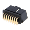 OBD II connector right angel golden pins - QLC16060 - QL-Custom Technology Limited