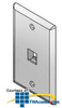 ICC 1-Gang 1-Port Flat Faceplate (Package of 25) - IC107F1CIV - TelephoneStuff.com