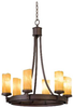 4656BZ/CALC Mid. Chandeliers-Pillar Candle - 430808 - Capital Lighting, Inc.