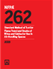 NFPA 262, Standard Method of Test for Flame Travel and Smoke of Wires and Cables for Use in Air-Handling Spaces