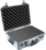 Pelican 1500 Case with Foam - Silver | SPECIAL PRICE IN CART -- PEL-1500-000-180 - Image