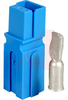connector, power pole, 75 amp, housing and contact, blue, #6 AWG - 70162104 - Allied Electronics, Inc.