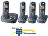 Panasonic 5.8 GHz Expandable Digital Cordless Phone with.. - KX-TG4324B - TelephoneStuff.com
