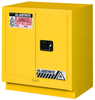 Justrite 19 gal Yellow Hazardous Material Storage Cabinet - 30 in Width - 35 3/4 in Height - Floor Standing - 697841-12064 - 697841-12064 - R. S. Hughes Company, Inc.