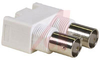 CONNECTOR,RF COAXIAL,DUAL BNC RIGHT ANGLE JACKS,WHITE 50 OHM - 70000517 - Allied Electronics, Inc.
