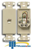 Hubbell 1-Gang, 6-Position/4-Conductor, Decorator Frame,.. - NS770 - TelephoneStuff.com