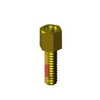 Jack Screw with Nylon Patch-Yellow,.250