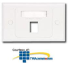 Siemon Single Gang Horizontal MAX Australian/Italian.. - MX-HFP-01-02 - TelephoneStuff.com