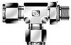 Dk-Lok® SAE Male Run Tee -- DTRS 4-4U - Image