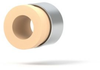 Super Flangeless™ Ferrule PEEK, 1/4-28 Flat-Bottom, for 2.5mm OD Natural - Single - P-366 - IDEX Health & Science