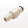 PLC12 Series Coupling Insert, Shutoff Polypropylene In-Line Hose Barb - PLCD2200612 - Qosina Corp.