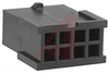 Soft Shell Housing; Nylon; Black; 0.118in.; Free Hanging; Plug; 8; UL 94V-0 - 70082758 - Allied Electronics, Inc.