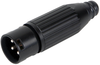 3 Pin Xlr Male Silver Pins Black; No. Of Contacts Switchcraft/conxall - 31AC2986 - Newark, An Avnet Company