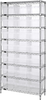 Open Wire Shelving, 8Shelves, 21Bin, Clr; Shelving Unit Type Quantum Storage - 42AC8226 - Newark, An Avnet Company