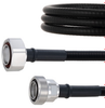 Fire Rated Low PIM 7/16 DIN Male to 7/16 DIN Female Cable SPF-375 Coax in 100 cm Using Times Microwave Parts and RoHS -- FMCA2070-100CM - Image