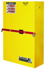 Justrite 45 gal Yellow Hazardous Material Storage Cabinet - 43 in Width - 65 in Height - Floor Standing - 697841-10090 - 697841-10090 - R. S. Hughes Company, Inc.