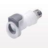 APC Series Coupling Body, Straight Thru Acetal In-Line with Shroud Ferruleless Polytube Fitting -- APC13004SH - Image