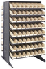 2 Side Sloped Rack, 16Shelves/128Bin, Iv; Shelving Unit Type Quantum Storage - 44AC6336 - Newark, An Avnet Company
