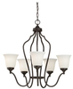 Light Single Tier Chandelier - F2650/5ORB - Murray Feiss Lighting