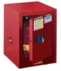 Justrite Sure-Grip EX 4 gal Red Hazardous Material Storage Cabinet - 17 in Width - 22 in Height - Bench Top - 697841-11204 - 697841-11204 - R. S. Hughes Company, Inc.