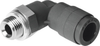 Push-in L-fitting - QSL-V0-G3/8-10 - Festo Corporation