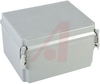 ENCLOSURE;NEMA 4X;SOLID COVER/QR;10.00X8.00X6.00;FIBERGLASS - 70066938 - Allied Electronics, Inc.