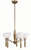 LS-10315BRZ/WHT Mid. Chandeliers-Glass Up - 662457 - Capital Lighting, Inc.
