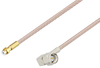 Snap-On MMBX Plug to SMA Male Right Angle Cable 12 Inch Length Using RG316-DS Coax - PE3C4060-12 - Pasternack