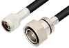 N Male to 7/16 DIN Male Cable 24 Inch Length Using RG214 Coax, RoHS - PE3218LF-24 - Pasternack