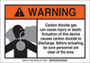 Brady B-401 Polystyrene Rectangle White Chemical, Biohazard, Hazardous & Flammable Material Sign - 10 in Width x 7 in Height - 106057 - 662820-65831 - R. S. Hughes Company, Inc.