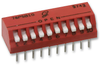 Dip Switch, 76 Series, Spst, Dip Unsealed, Through Hole, 150 Ma, 30 Vdc Rohs Compliant Grayhill - 39K3466 - Newark, An Avnet Company