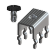 Vertical Screw Terminal w/Black Screw-Unassembled - 8197-3 - Keystone Electronics Corp.
