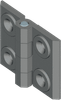 180 deg; Adjustable Screw-On Hinge -- 1056-U27 - Image