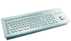 Stainless Steel Panel Mount Keyboard with Full Layout and 38-mm Trackball, Industeel³ - TKV-105-TB38V-MODUL - GETT North America LLC