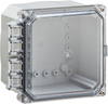 Polycarbonate  Electrical Enclosure 6X6X4 - H6064HCF - Integra Enclosures, Inc.