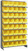 Sloped Rack, 8Shelves, 40Bins, Yellow; Shelving Unit Type Quantum Storage - 44AC6536 - Newark, An Avnet Company