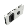 Flush Entry Door Latch, Key Locking, Weather Proof Design, Fits 12.7 Door Thickness, Aluminum, Natural -- MF-02-110-60