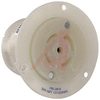 Receptacle, Twist-Lock; 30 A; 120/208 VAC; L21-30R; White; Steel-Nickel Plated - 70116452 - Allied Electronics, Inc.